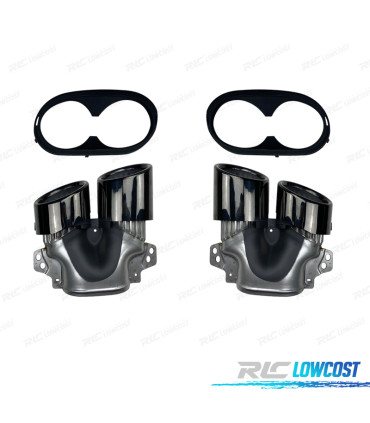 DIFFUSORE MERCEDES X247 20- LOOK GLB45 TERMINALI DI SCARICO NERO