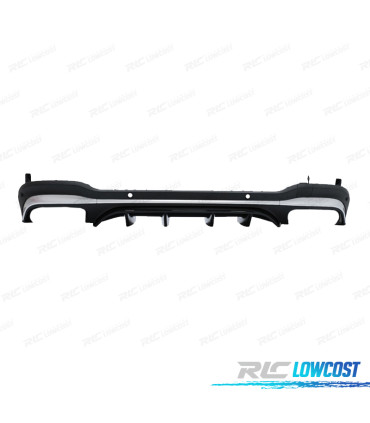 DIFFUSORE MERCEDES GLC X253 AMG 15-18 LOOK GLC43 ARGENTO