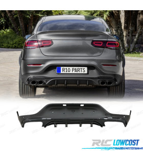 DIFFUSORE MERCEDES GLC C253 COUPE AMG 15-18 LOOK GLC43 NERO