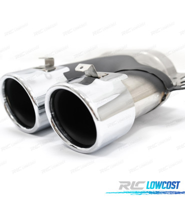 TERMINALI SCARICO MERCEDES GLC C253 X253 15-18 LOOK AMG GLC43 CROMO