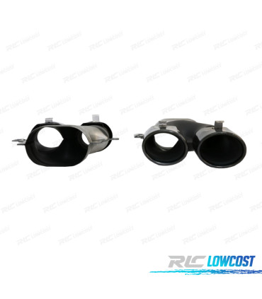 TERMINALI SCARICO MERCEDES GLC C253 X253 15-18 LOOK AMG GLC43 NERO