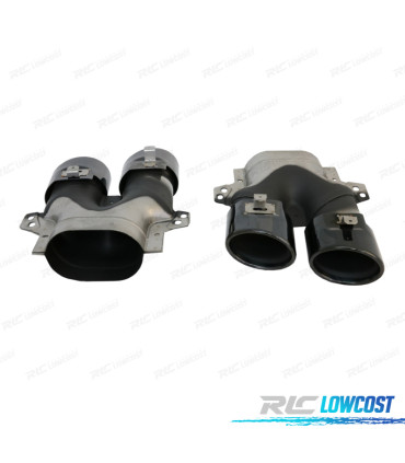 TERMINALI SCARICO MERCEDES GLC C253 X253 15-18 LOOK AMG GLC43 NERO