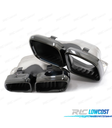 TERMINALI SCARICO MERCEDES GLC W253 X253 C253 15-18 LOOK GLC63 NERO
