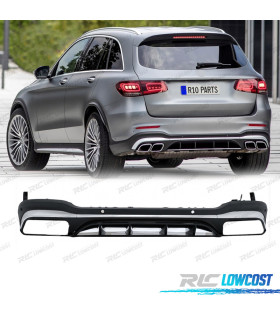 DIFFUSORE MERCEDES GLC X253 AMG 16-22 LOOK GLC63 ARGENTO