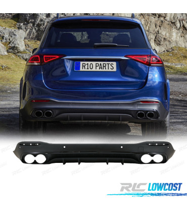DIFFUSORE MERCEDES GLE W167 AMG 19- LOOK GLE53 NERO