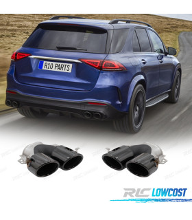 TERMINALI SCARICO MERCEDES GLE W167 19- LOOK GLE53 NERO