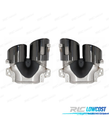 TERMINALI SCARICO MERCEDES GLE W167 19- LOOK GLE53 NERO