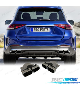 TERMINALI SCARICO MERCEDES GLE W167 19- LOOK GLE63 CROMATO