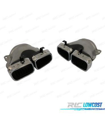 TERMINALI SCARICO MERCEDES GLE W167 19- LOOK GLE63 CROMATO