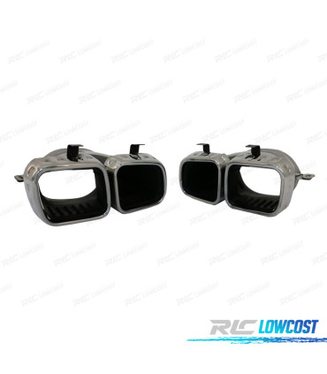 TERMINALI SCARICO MERCEDES GLE W167 19- LOOK GLE63 CROMATO