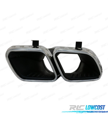 TERMINALI SCARICO MERCEDES GLE W167 19- LOOK GLE63 CROMATO