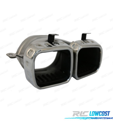 TERMINALI SCARICO MERCEDES GLE W167 19- LOOK GLE63 CROMATO