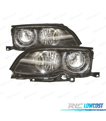 FARI BMW E46 4P 01-05 XENON FONDO NERO