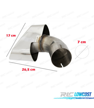 DIFFUSORE BMW X6 F16 14- TERMINALI DI SCARICO CROMATI