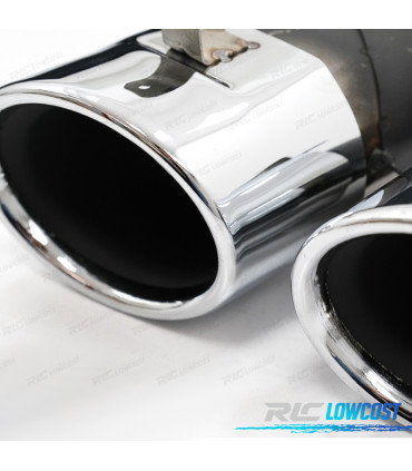 TERMINALI SCARICO MERCEDES W205 C205 14- LOOK C43 CROMO