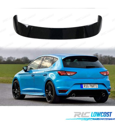 SPOILER ALARE SEAT LEON MK3 5P 13-20 NERO LUCIDO