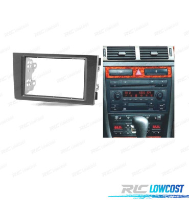 CORNICE NERA RADIO 2-DIN PER AUDI A6 E ALLROAD