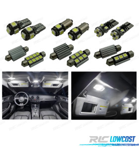 KIT 17 LAMPADE LED INTERNE PER AUDI A3 S3 8 V SEDAN QUATTRO SPORTBACK LIMOUSINE 14-