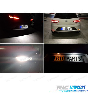 KIT 4 LAMPADE LED INTERNE PER SEAT LEON MK3 5F 5F1 5F5 5F8 SC ST 13-