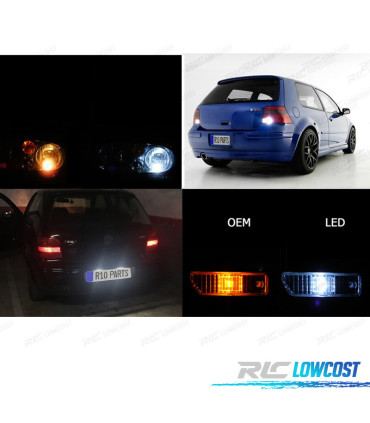 KIT 8 LAMPADE LED ESTERNE PER VOLKSWAGEN VW GOLF 4 GTI 99-05