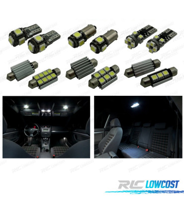 KIT 17 LAMPADE LED INTERNE PER VOLKSWAGEN VW GOLF 5 GTI 06-09