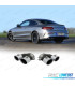 TERMINALI SCARICO MERCEDES W205 C205 14- LOOK C43 CROMO