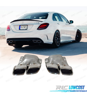TERMINALI SCARICO MERCEDES W205 18-21 LOOK C63 AMG
