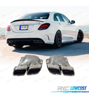 TERMINALI SCARICO MERCEDES W205 18-21 LOOK C63 AMG