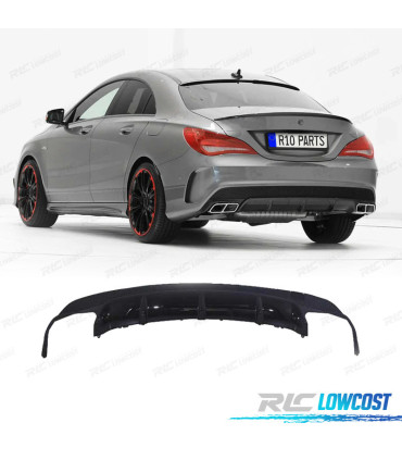 DIFFUSORE MERCEDES CLA C117 13-16 LOOK CLA45 AMG LINE DOPPIA USCITA
