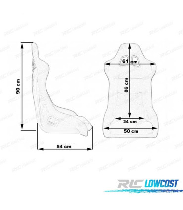 SEDILE BAQUET SPEEDWAY NERO STILE EVO