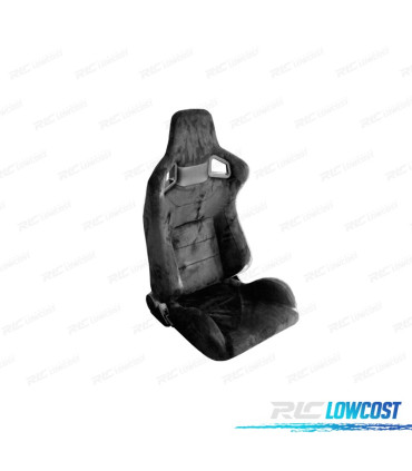 KIT SEDILE SPORTIVO SEMI BAQUET LOOK RS ALCANTARA NERA