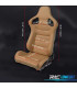 KIT SEDILE SPORTIVO SEMI BAQUET STILE RS IN PELLE BEIGE