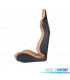 KIT SEDILE SPORTIVO SEMI BAQUET STILE RS IN PELLE BEIGE