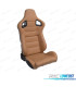 KIT SEDILE SPORTIVO SEMI BAQUET STILE RS IN PELLE BEIGE