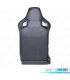 KIT SEDILE SPORTIVO SEMI BAQUET STILE RS PELLE NERA CUCITURA ROSSA