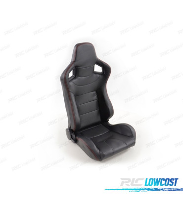 KIT SEDILE SPORTIVO LOOK CARBONIO SEMI BAQUET STILE RS NERO