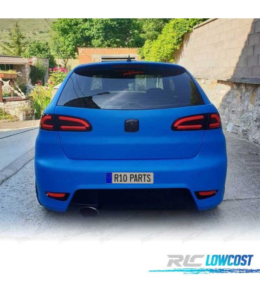 FANALI A LED BAR SEAT IBIZA 6L 02-08 ROSSO AFFUMICATO