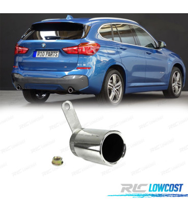 TERMINALE SCARICO POSTERIORE BMW X1 F48 14- TAPPO CIECO CROMATO