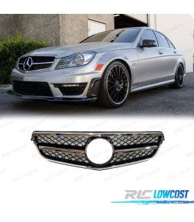 GRIGLIA PER MERCEDES W204 11-14 NERO CROMATO ASPECTO AMG C63