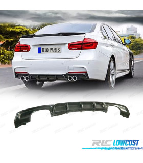 DIFFUSORE PER BMW F30 F31 11-15 LOOK M PERFORMANCE IN CARBONIO DOPPIA USCITA