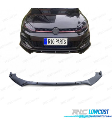 SPOILER LIP VOLKSWAGEN VW GOLF 7 13-20 NERO LUCIDO