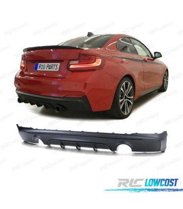 DIFFUSORE PER BMW F22 F23 13- LOOK M NERO OPACO