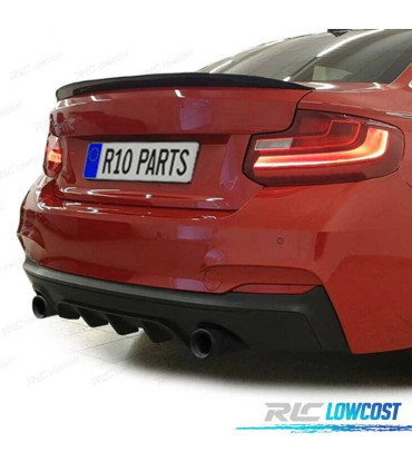 DIFFUSORE PER BMW F22 F23 13- LOOK M NERO OPACO
