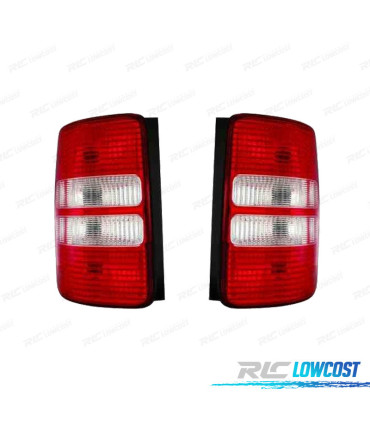FANALI PER VOLKSWAGEN VW CADDY 1P 10-14 BIANCO ROSSO