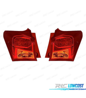 FANALI TOYOTA AURIS 5P 13-15 LED AMBRA ROSSO