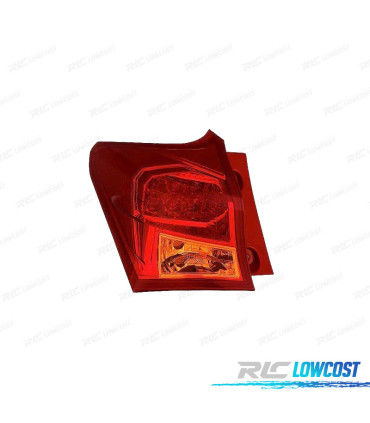 FANALE SINISTRO TOYOTA AURIS 5P 13-15 LED AMBRA ROSSO