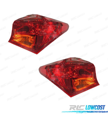 FANALI TOYOTA AURIS 5P 13-15 AMBRA ROSSO