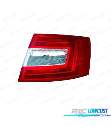 FANALE DX SKODA OCTAVIA 4P 13-17 BIANCO ROSSO