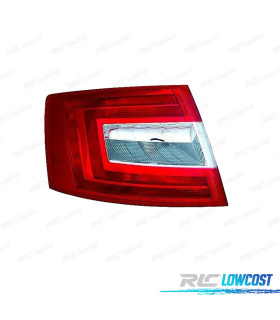 FANALE SINISTRO SKODA OCTAVIA 4P 13-17 BIANCO ROSSO