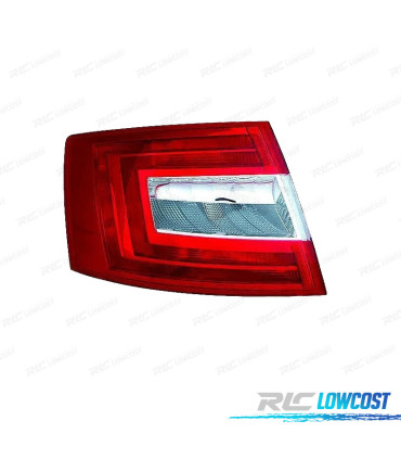 FANALE SINISTRO SKODA OCTAVIA 4P 13-17 BIANCO ROSSO